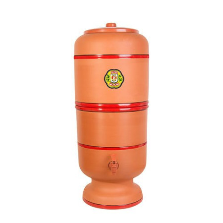 Purificador filtro de barro São João Tradicional 6L, com 1 vela cerâmica tradicional, Stéfani